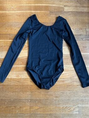 Balera Dance Long Sleeve Black Leotard